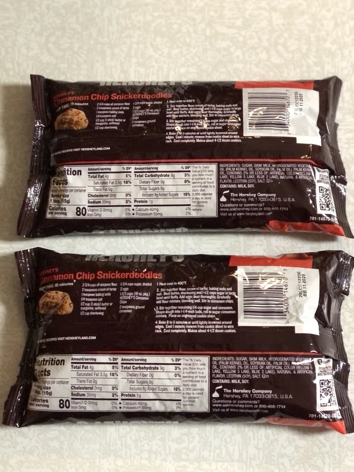 Two (2) Bags of Hershey’s Cinnamon Baking Chips FREE SHIPPING! BB 11/25 - Image 2 of 4