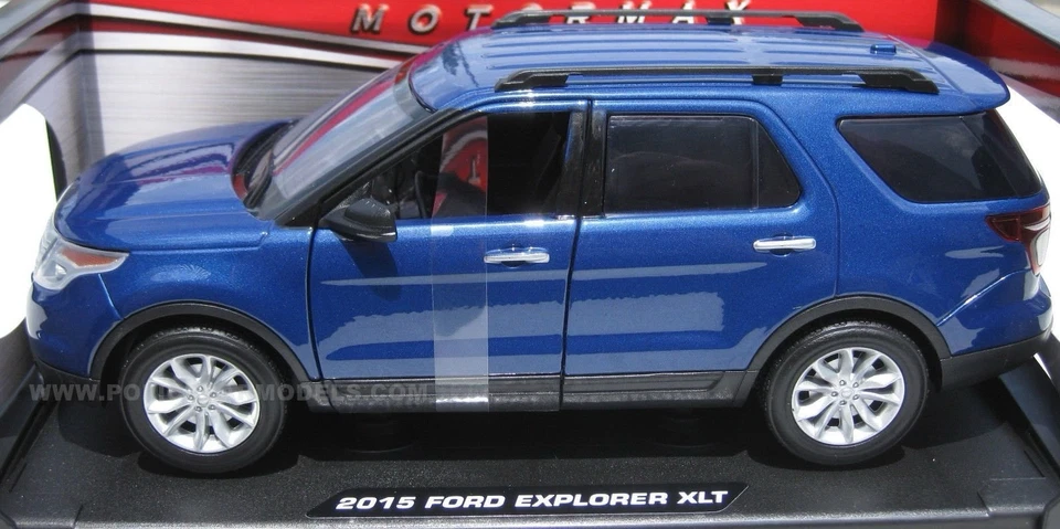 2015 Ford Explorer XLT Blue Metallic 1/18 Motormax HTF Us Seller ! - Image 3 of 4