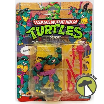 Teenage Mutant Ninja Turtles Slash Action Figure & Weapons 1990
