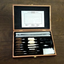 Universal Gun Cleaning Kit In Wooden Case 42 Piece CSi Model 38293 New