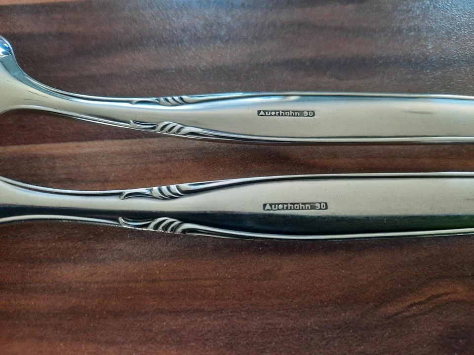 24-tlg. Edles Auerhahn 90er Silberbesteck 6 Personen, 60er Jahre - Bild 3 von 4