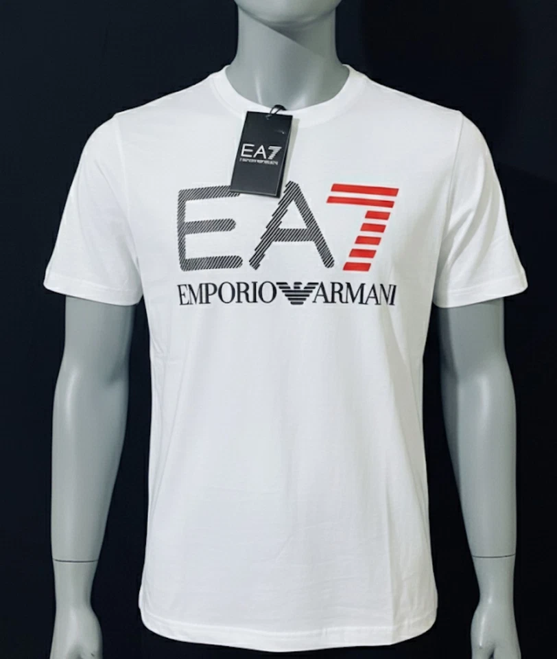 Men's Emporio Armani EA7 short sleeve crew neck Cotton T-Shirt L, XL @Sale - Image 4 of 4