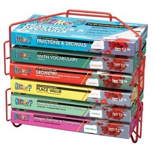 QUIZMO BINGO MATH QUIZ - NEW SET OF 6 w/STAND
