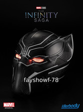 Black Panther Cosplay Helmet Wearable LED Luminous Mask Collection Mask IN US  
