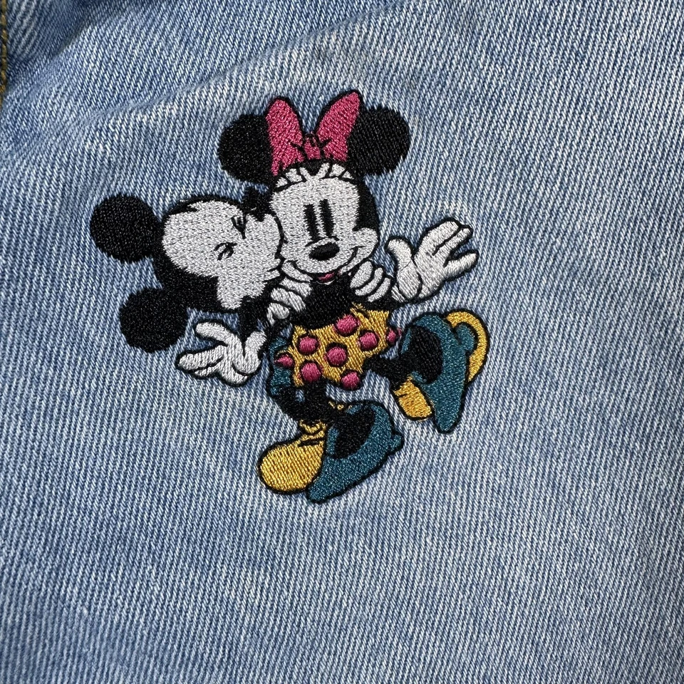 Pantalones Cortos Denim Vintage Mickey & Co Minnie Mickey Niños Talla 5 Azul Disney Años 90 Foto 2 de 4