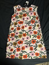 Uniqlo Marimekko Girls’ pink Floral Sleeveless Dress 9-10 New With Tag