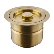 4.5" Stainless Steel Basket Drain in Gold