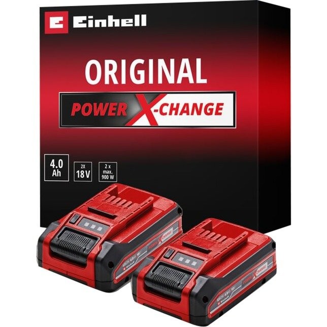 Einhell 4511629 18V 4Ah Pxc Plus Twinpack Batteria Di Ricambio 4 Ah Li-Ion - Immagine 2
