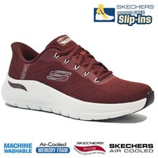 MENS SKECHERS SLIP-INS ACH FIT FOAM CASUAL COMFORT HIKING WALKING TRAINERS SHOES