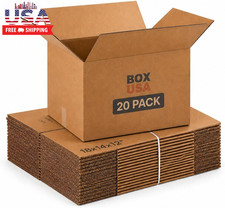 Medium Moving Boxes 18L X 14W X 12H 20-Pack - Corrugated Cardboard Box for Shipp