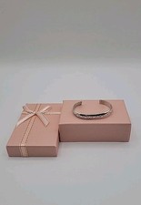 STERLING SILVER ETCHED DESIGN CHILD'S CUFF BRACELET FINE 925