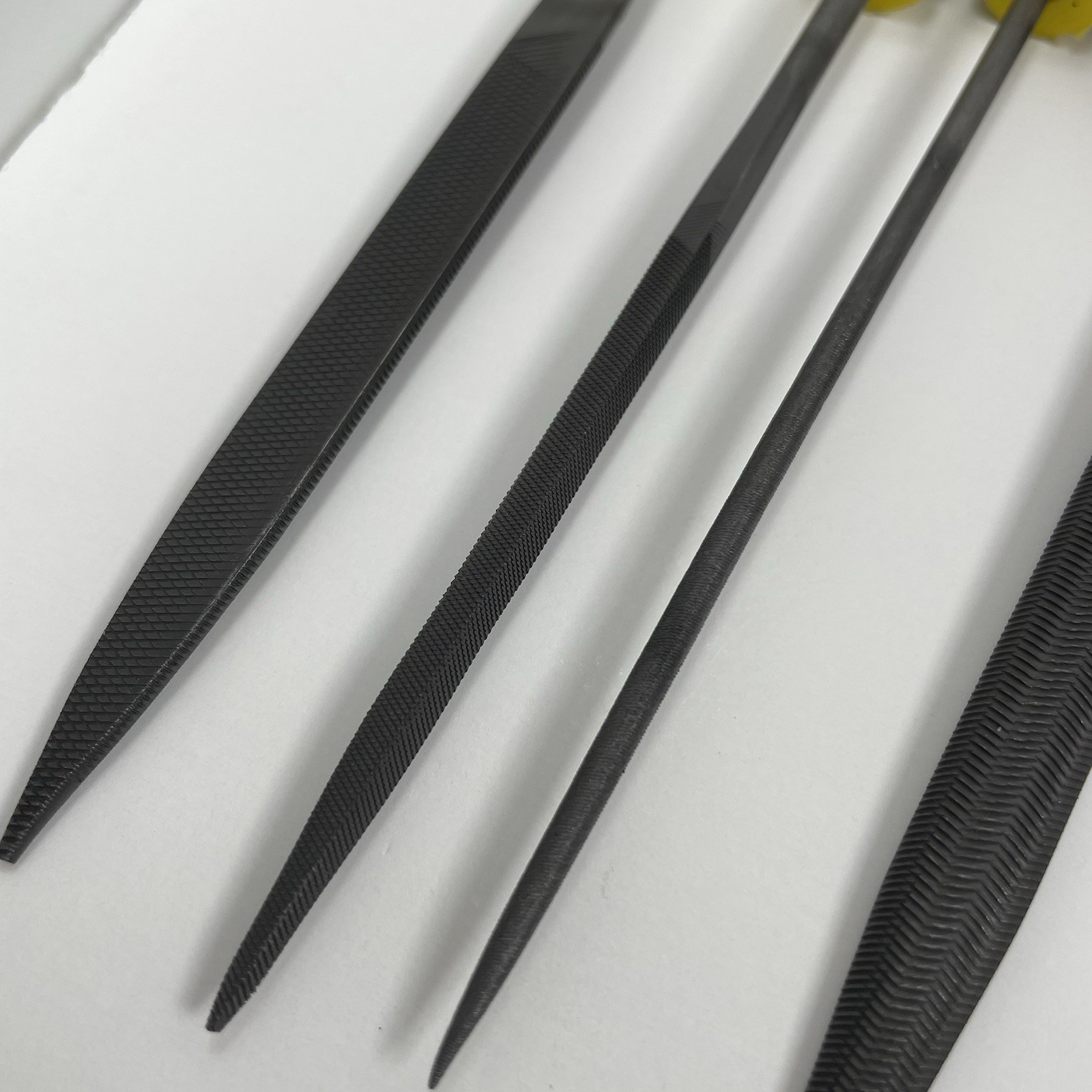 Grobet USA 6-Piece Cross Cut File Set With Handles, 18cm, Item No. 32.510 New