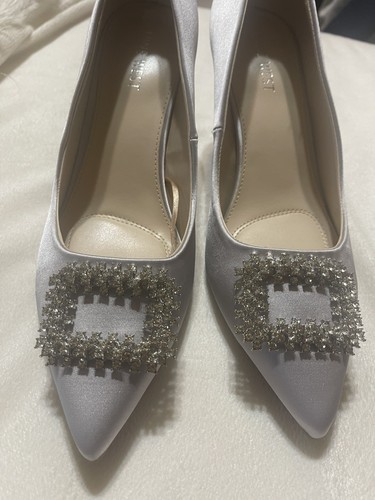 NINE WEST Pointy Toe Embellished Dress Pumps SZ 8 new - Picture 5 of 6