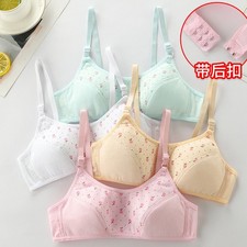 4Pcs Underwear Adjustable Bra Teenage Girls Cotton Training Bra Children 10-13Y