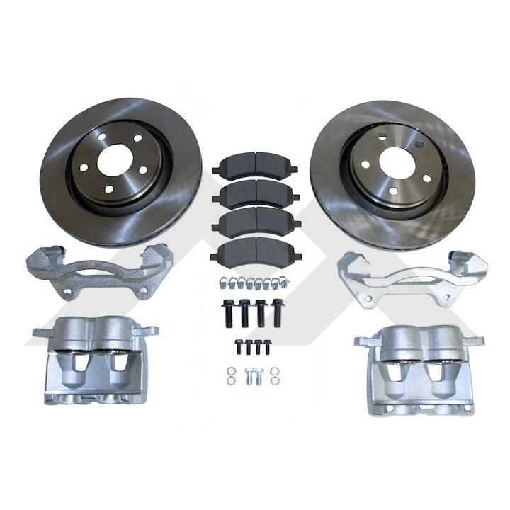 Kit De Frenos Traseros Para Jeep Wrangler JK 2007-2018 - 2 Discos De 316mm + Pastillas Semimetálicas