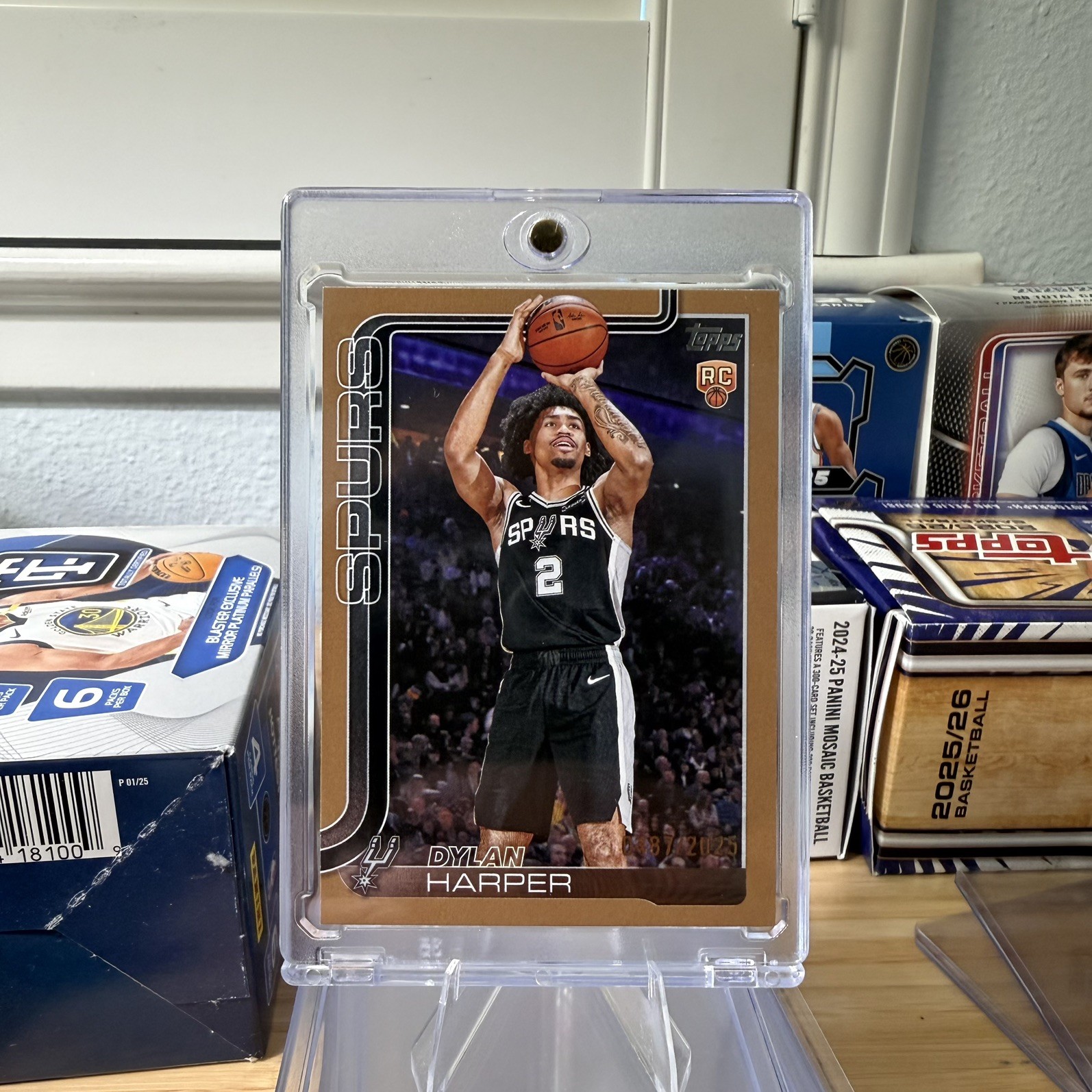 2025-26 Topps Flagship NBA Dylan Harper #202 Rookie RC Gold /2025 Spurs 