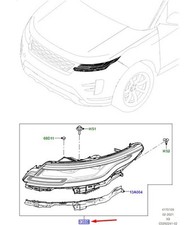 Land Rover Range Rover Evoque L551 Vordere linke Scheinwerfer RHD LR186010 NEUE