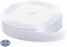 SWTOOL 1/2" Wide Single Face Satin Ribbon Roll for Wedding, Sewing Projects, 