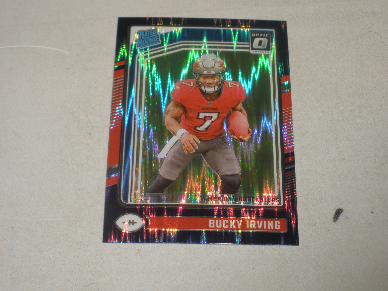 2024 Donruss Optic Rated Rookie Purple Shock Prizm #216 Bucky Irving