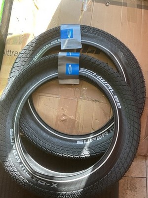 X2 Schwalbe Super Moto-x Reifen 20x4.0 E50 Fat / Elektrisch Fahrrad 20 Zoll x