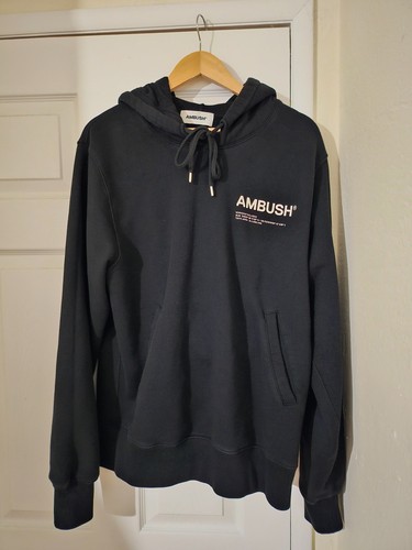 Ambush Workshop Logo Hoodie Black Size Medium