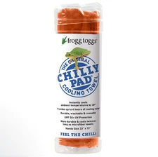 Frogg Toggs Chilly Pad The Original Cooling Towel Orange  33” x 13” SEALED