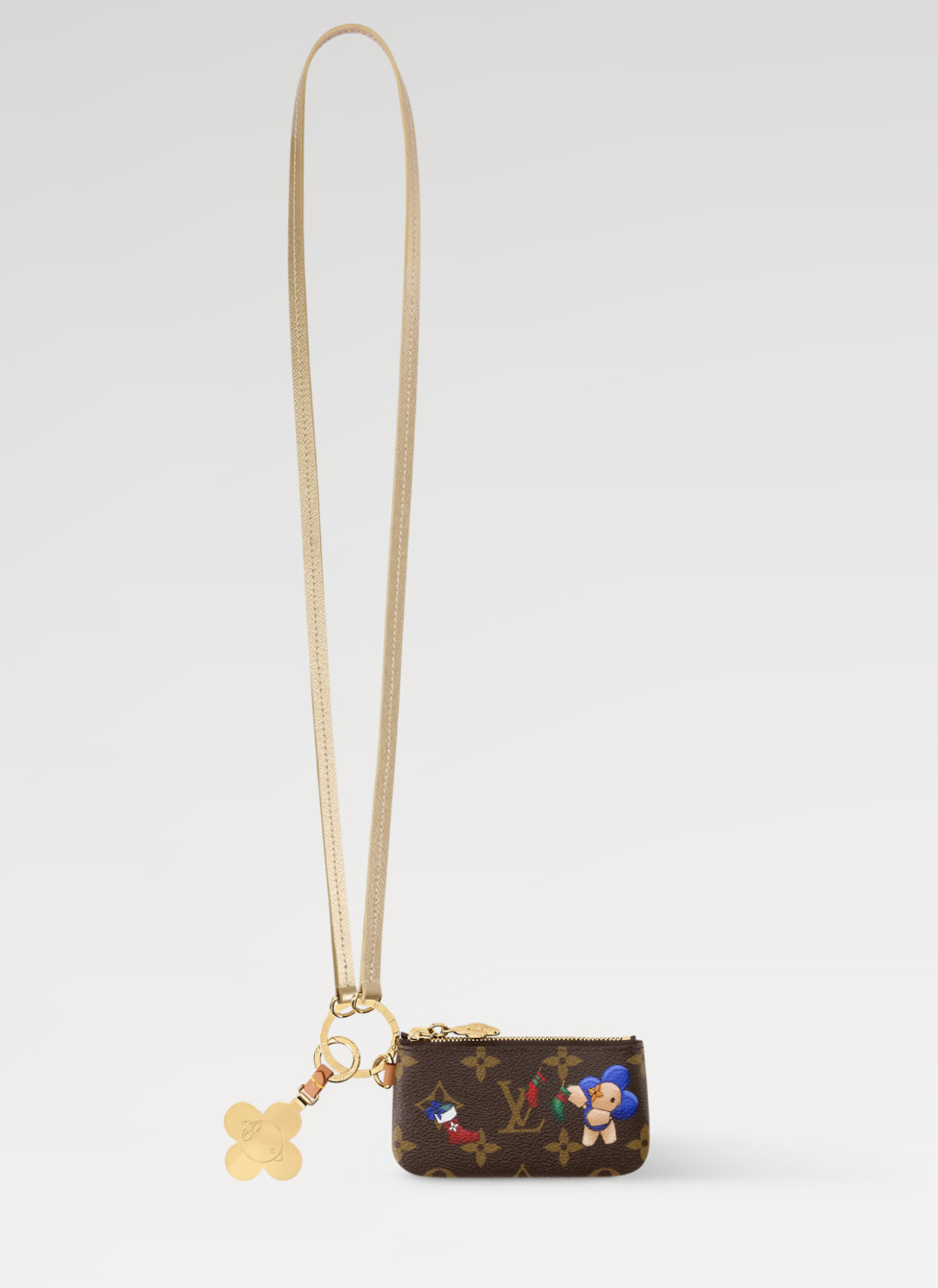 Louis Vuitton Vivienne Winter Holiday Phone Holder M15338 Authentic LV New