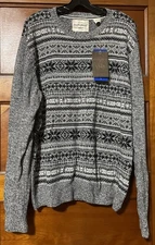 Original Weatherproof Vintage Winter Sweater Men’s L Pullover Crew Neck Large