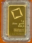 Valcambi 1 gram .9999 Fine Gold Bar - Assay Certified