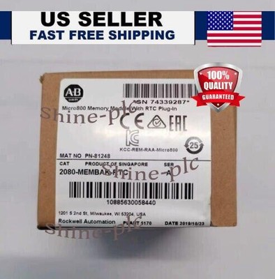 New Sealed  AB 2080-MEMBAK-RTC Memory Backup Data Log Recipe High Accuracy RTC
