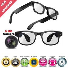 AI Smart Glasses with Camera – 1080P Video Recording Glasses with Audio, Real-Ti