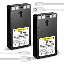 2-Pack Rechargeable LIT-22 Battery Compatible For Trail Camera Flex-M Flex G-36