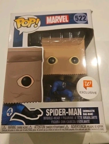 VAULTED EXCLUSIVE Spider-man Bombastic Fantastic Four Funko Pop Bobblehead #522