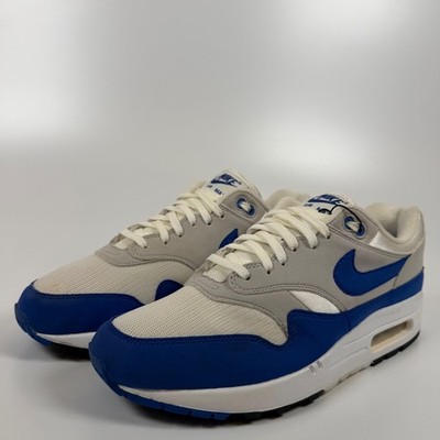 Nike Air Max 1 Anniversary Royal 2017 Restock White Blue 908375-102 Mens 9
