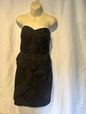 Jean Paul Gaultier TARGET Black Floral Textured Strapless Dress Juniors 9