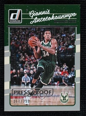 2016-17 Panini Donruss Press Proof Silver 11/299 Giannis Antetokounmpo #5 0h8e