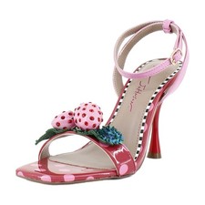Betsey Johnson Addison Women's Heels Red Pink Multi Size 7 M