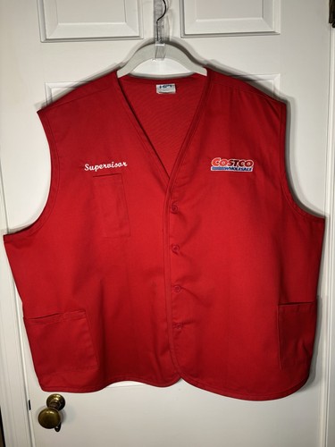 Costco Wholesale Supervisor Red Vest 2XL Unisex HPI High Performance Identity
