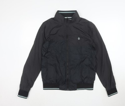 Volcom Herren Bomberjacke schwarz Polyester Gr. S gefüttert leicht