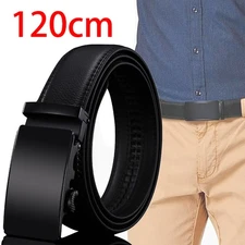 For Men Adjustable Automatic Buckle Genuine Leather Mens Ratchet Belt Belts