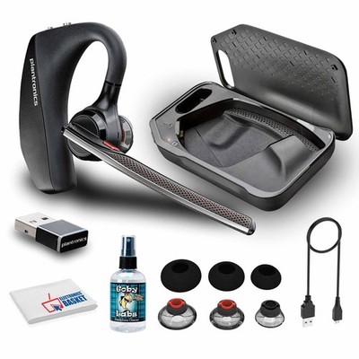 Poly Voyager 5200 UC Bluetooth Headset 7K2F3AA Bundle with Goby Labs Cleaner,...