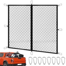 Cargo Net for Pickup Truck Bed 4'×4' Stretches to 7'×7', Highly Elastic Truck 