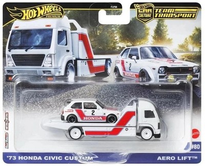 Hot Wheels 73 Honda Civic Custom / Aero Lift #80 Team Transport