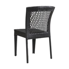 Heavy-Duty Garden Chairs Set of 2, -Resistant Rattan and Rustproof Steel, Ideal