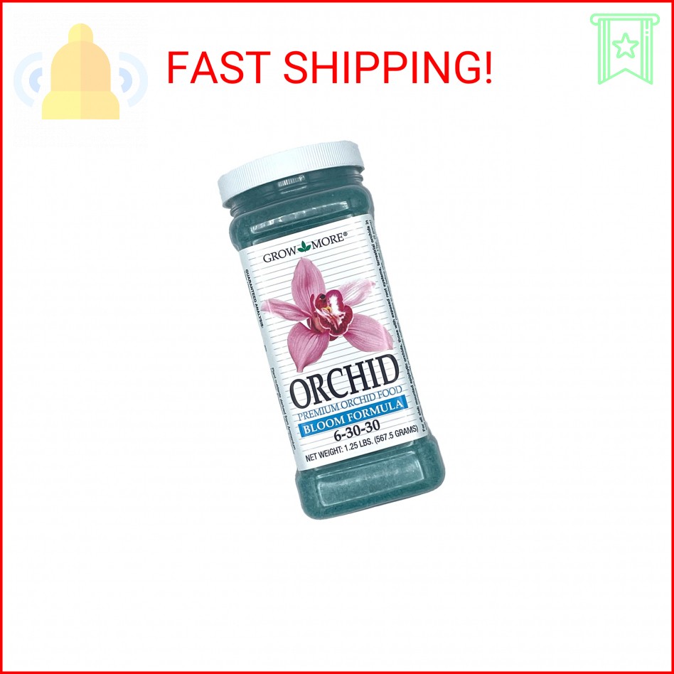 Grow More Premium Bloom Formula 6-30-30 Orchid Food Fertiliz