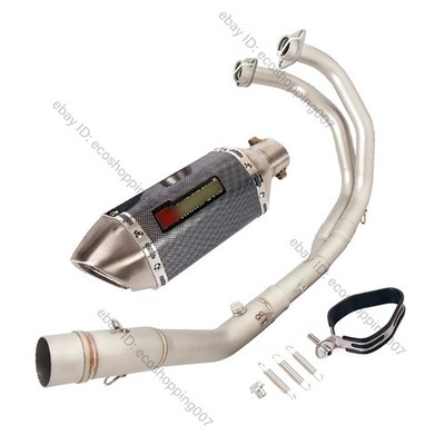 For Yamaha YZF-R3 MT-03 Exhaust System Slip On Header Link Pipe 51mm Mufflers