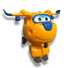 Vintage Super Wings Transform-A-Bots Donnie Orange Plane Figure