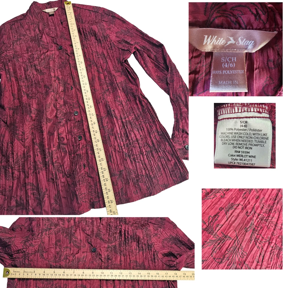 Lote de 7 blusas tops para mujer pequeñas - variedad estilos y colores Foto 4 de 4