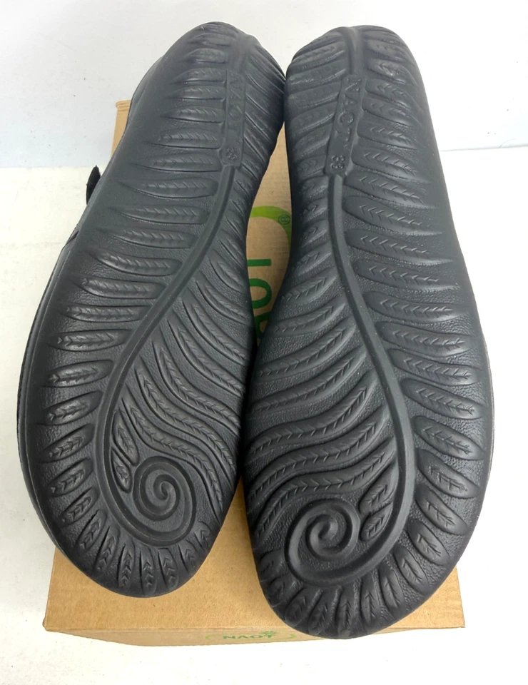 Naot Negro Charol Gamuza Mary Jane Matai Remolino Pisos Talla 38 EE. UU. 7 Foto 4 de 4