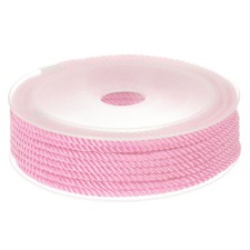 Twisted Nylon Twine Thread 3mm 7M/23 Feet Braided Nylon String Pink